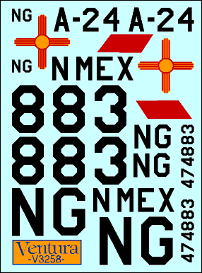 V3258. New Mexico ANG. Mustang